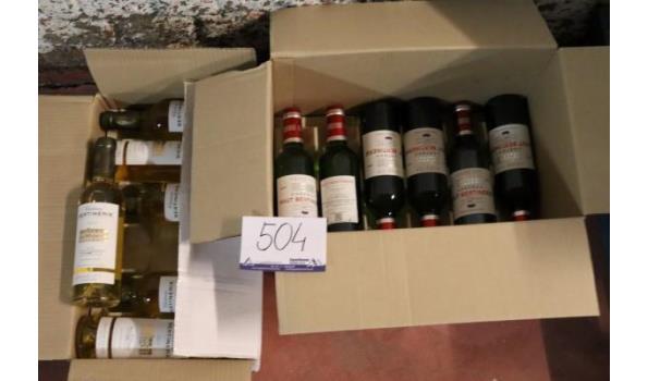 24 flessen à 37,5cl witte wijn Chateau Haut-Bertinerie, Balye, 2016/2015